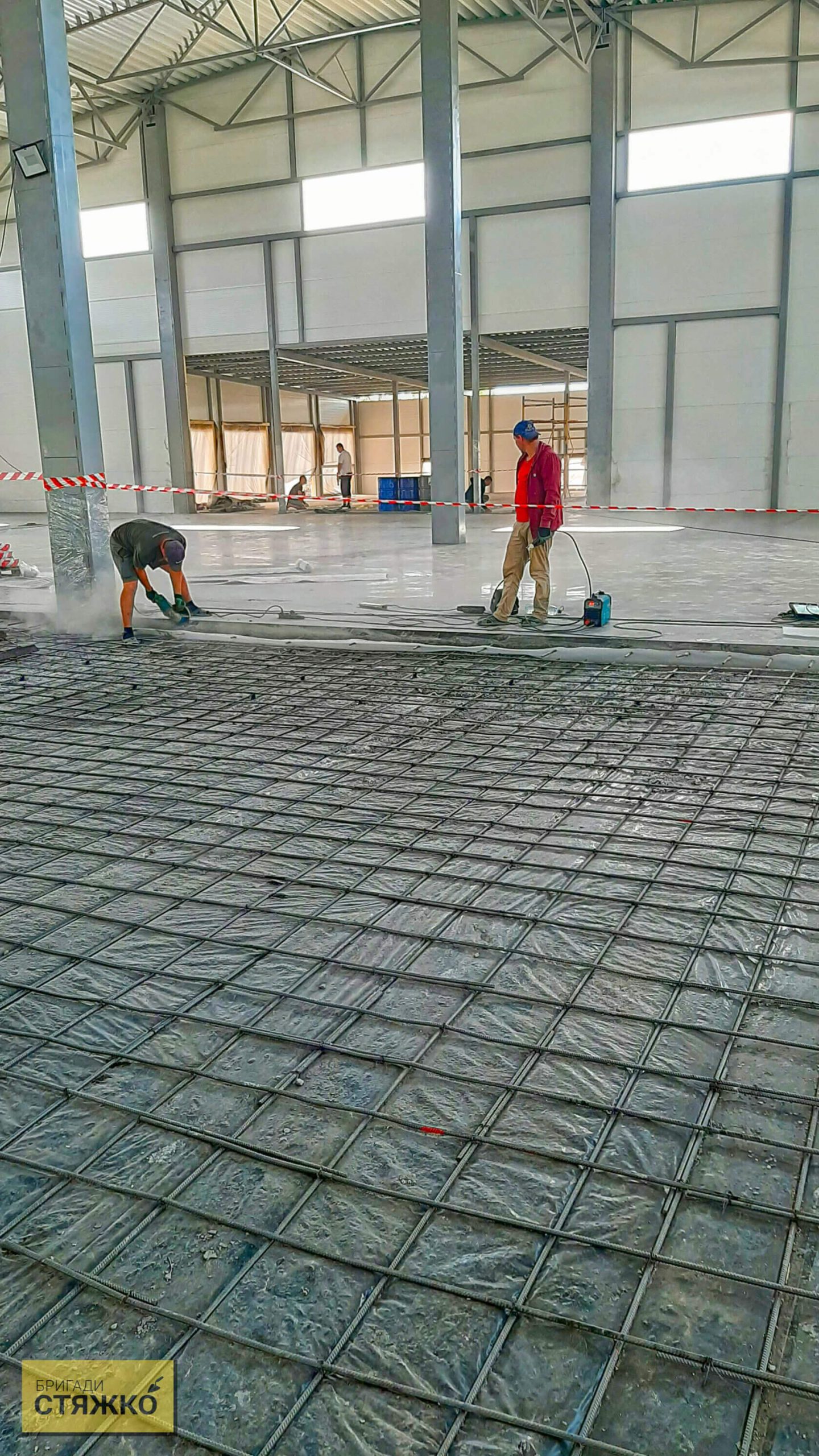 Підготовка до армування бетонних підлог